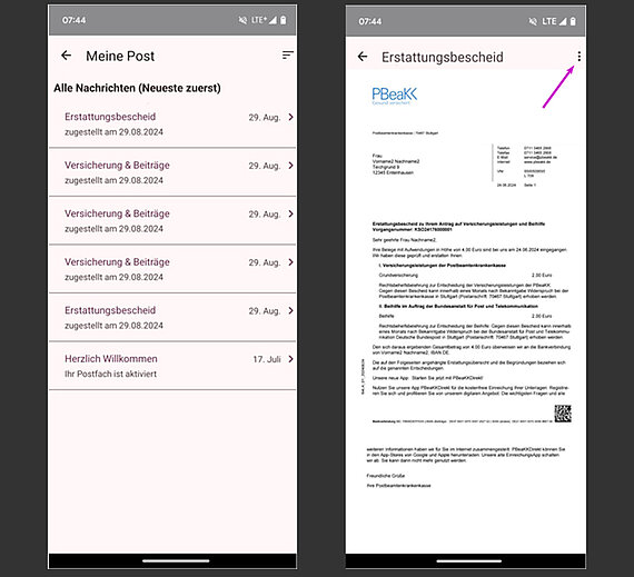 Android Handy Screen