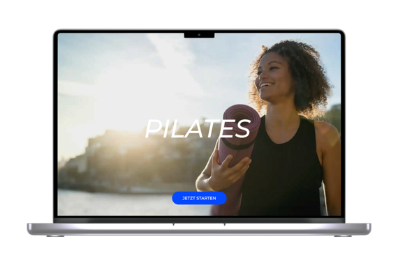 Laptop mit Onlinekurs