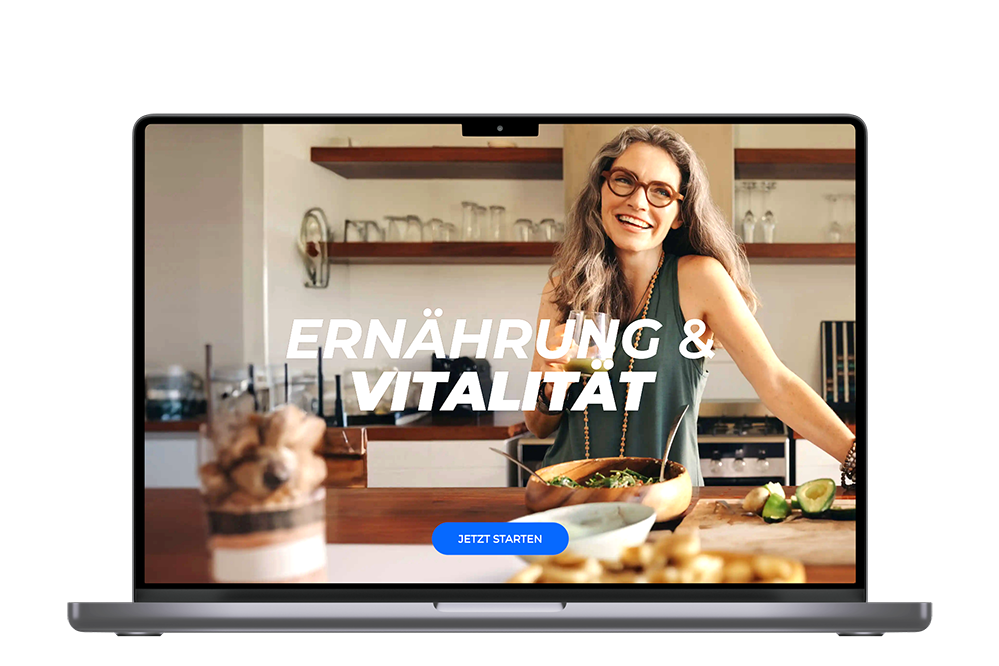 ein Laptop mit dem Kursprogramm