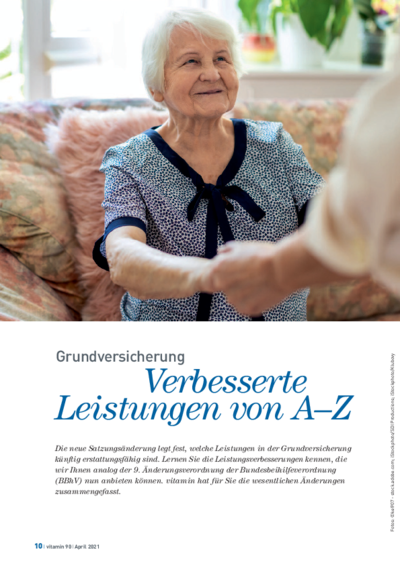 Vorschaubild Grundversicherung: verbesserte Leistungen von A-Z