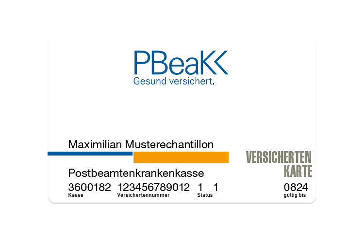 Muster einer KV-Karte