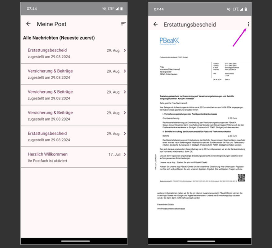 Android Handy Screen