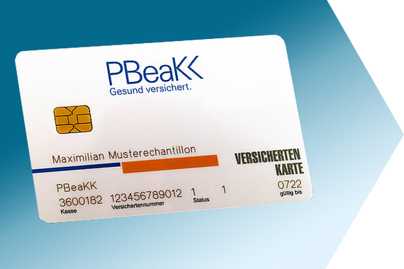 eine Versichertenkarte der PBeaKK eine Versichertenkarte der PBeaKK